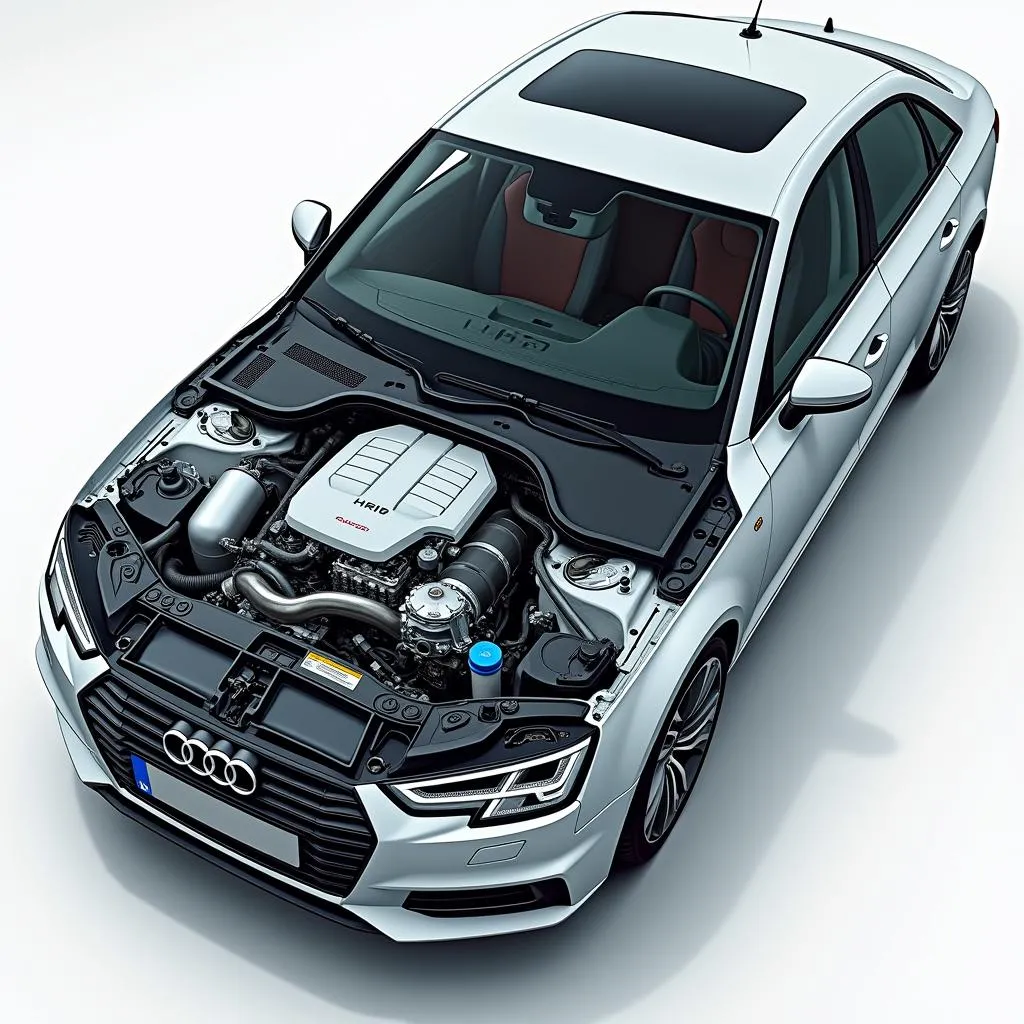 Audi Plug-In Hybrid A4 Motorraum