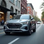 Audi Q4 e-tron Leasing: Elektro-SUV auf der Straße