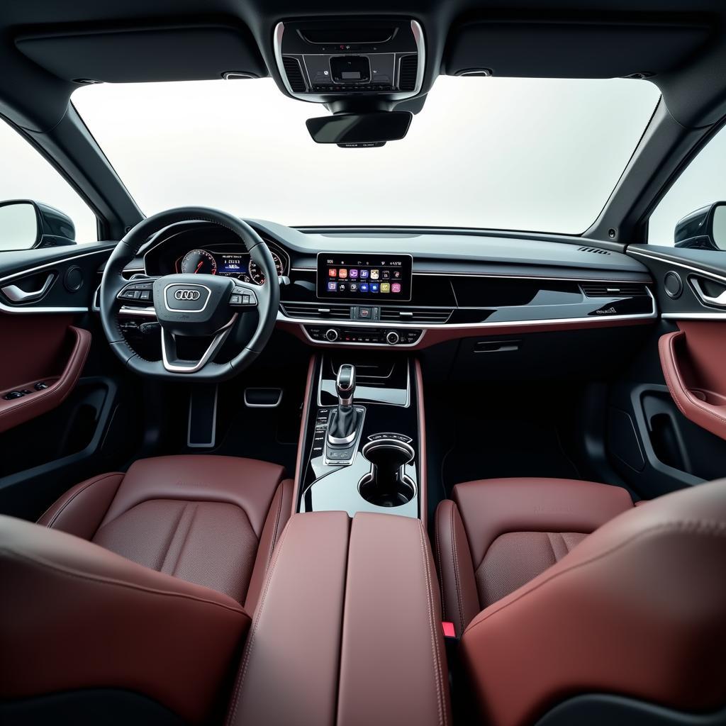 Modernes Interieur des Audi Q8 55 e-tron