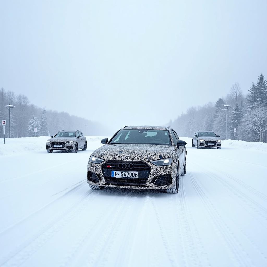 Audi Testgelände im Winter