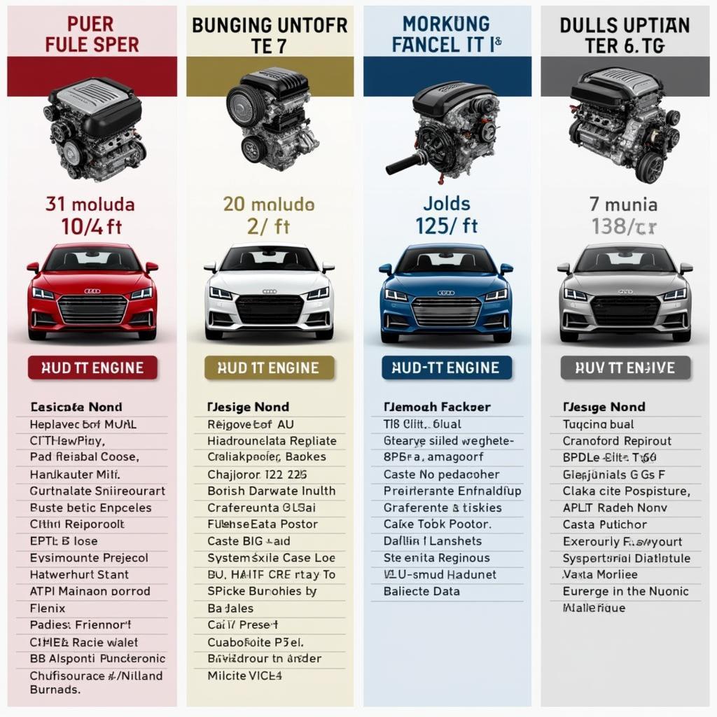 Übersicht der Audi TT Motoren