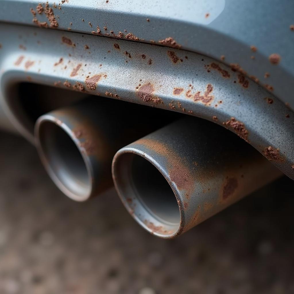 Treating exhaust with rust protection