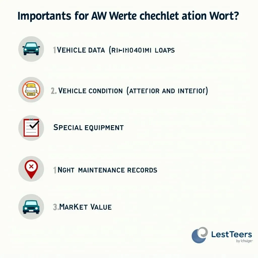 Auto Bewertung Checkliste