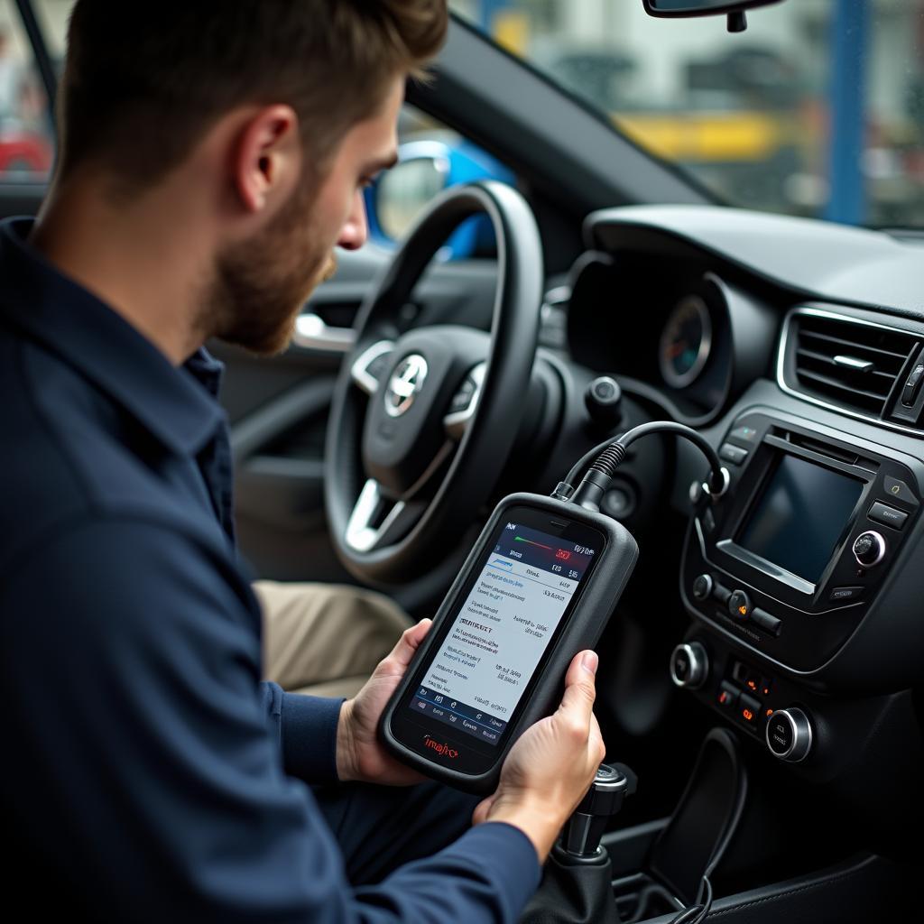 Appareil de diagnostic automobile en atelier