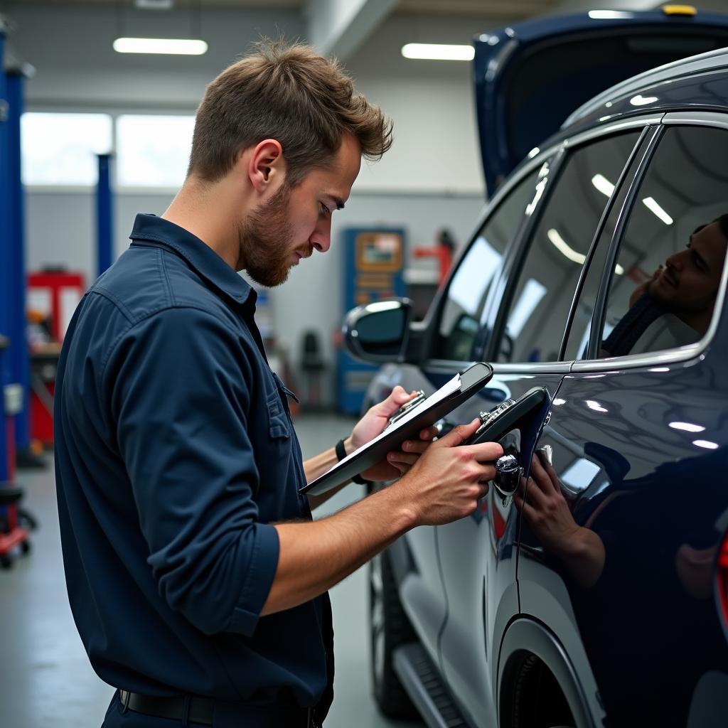 Auto Große Inspektion Werkstatt