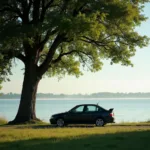 Auto im Schatten