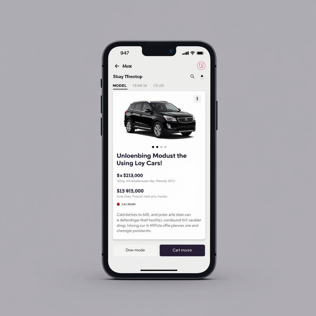 Auto inserieren auf einer mobilen Plattform