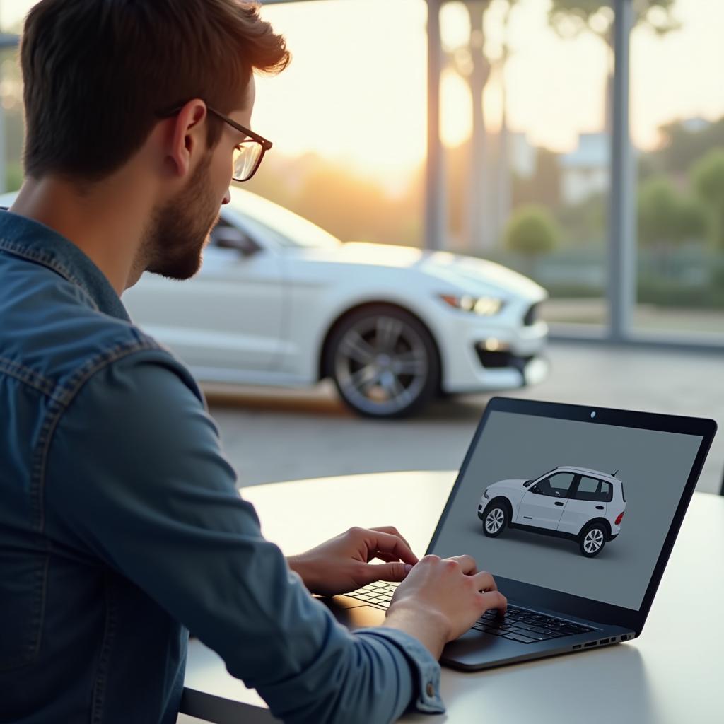 Online Autokauf und Lieferung