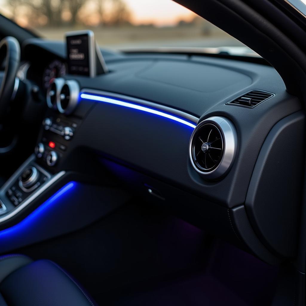 Innenraum eines Autos mit Bowers & Wilkins Soundsystem