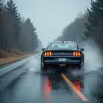 Auto Schlupf bei Regen