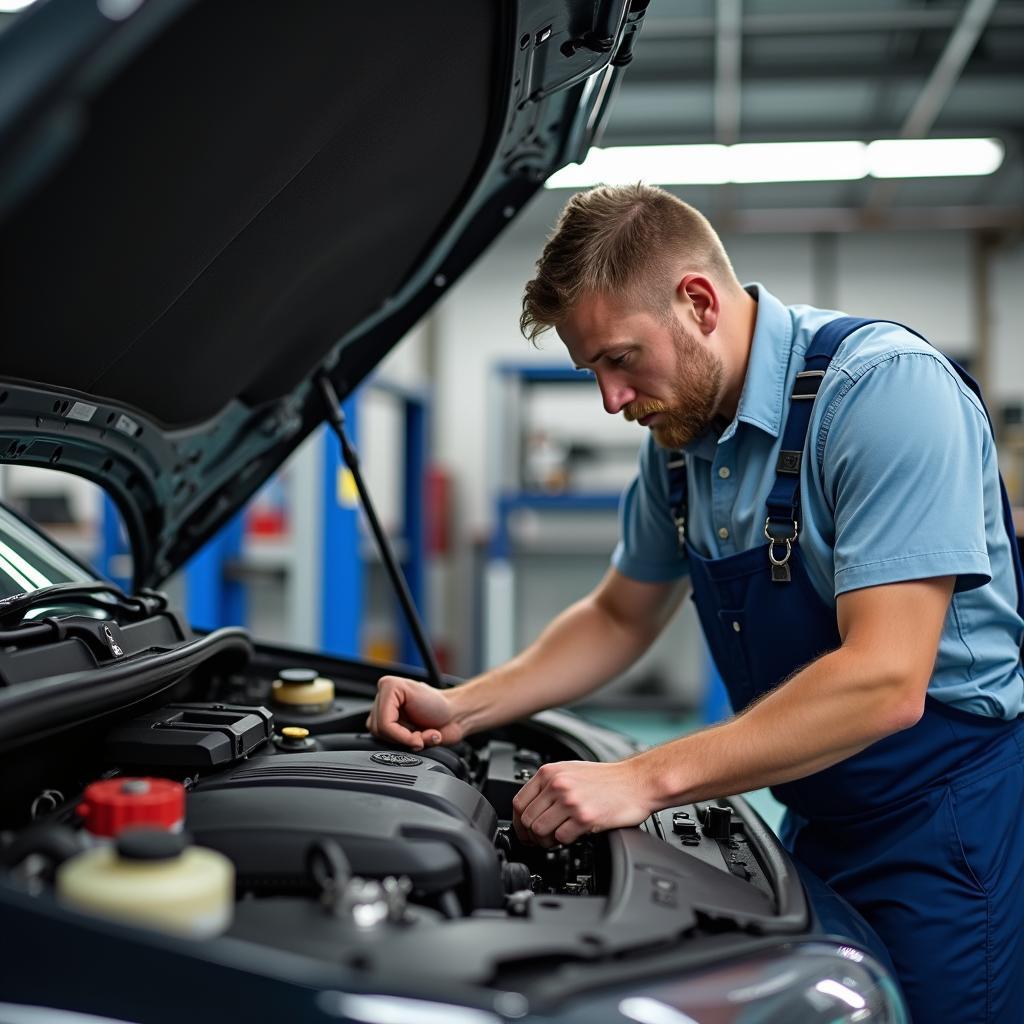 Auto Werkstatt Innenraumtemperatur Problem