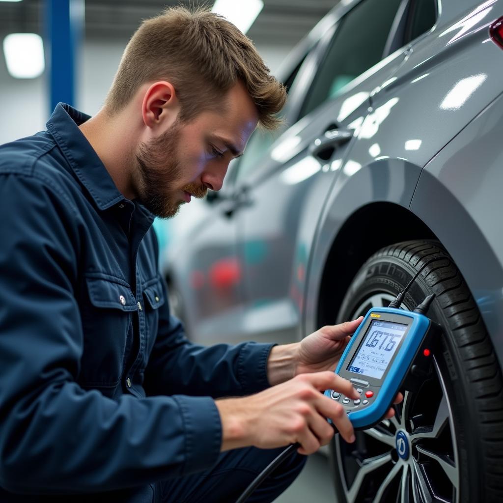 Autoelektriker in Rodenkirchen führt Fahrzeugdiagnose durch