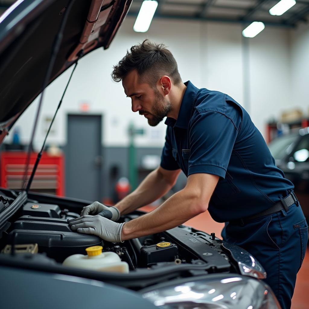 Autoreparatur in der Werkstatt mit Garantie