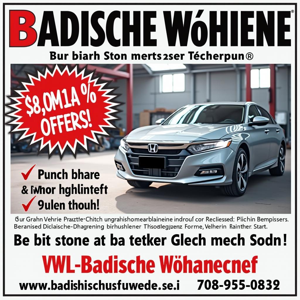 Autowerkstatt Anzeige in der Badischen Woche