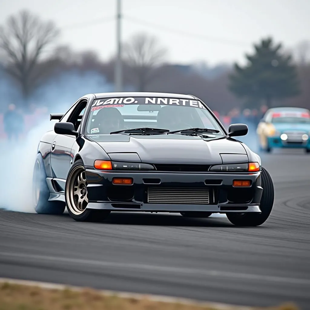 Nissan Silvia S13 auf der Driftstrecke