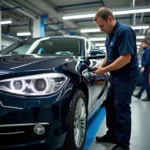 BMW 1er Inspektion in der Werkstatt