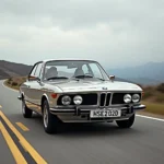 Klassischer BMW 3.0 CSI auf der Straße