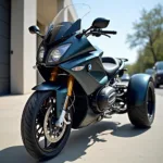 BMW Motorrad mit Dreirad-Umbau