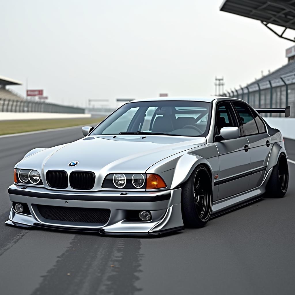 BMW E38 mit Breitbau-Bodykit