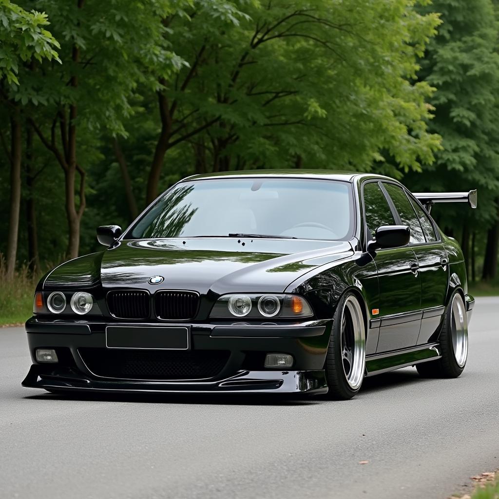 BMW E38 mit sportlichem Bodykit