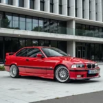 BMW E46 Coupé in leuchtendem Rot