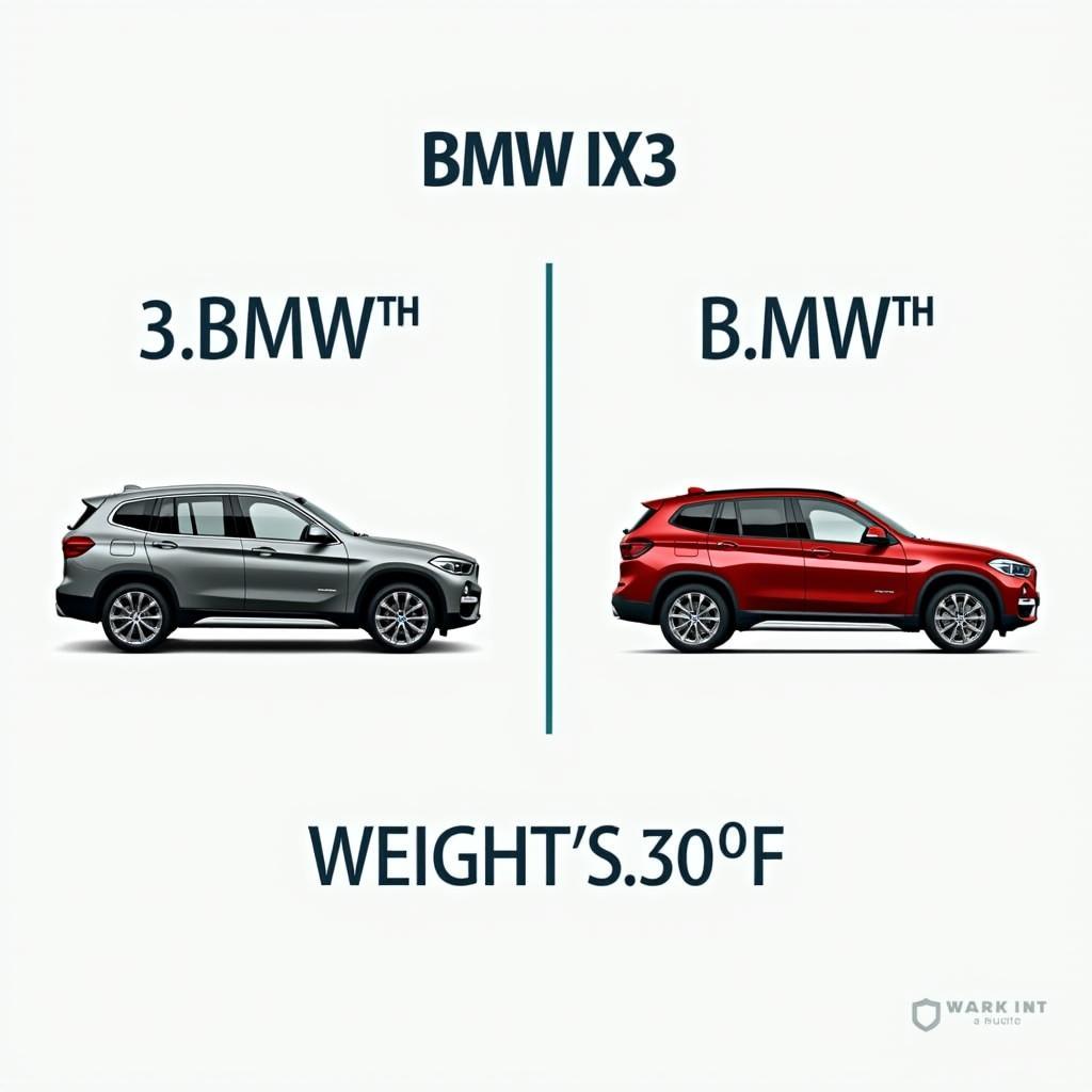 BMW iX3 Gewichtsvergleich