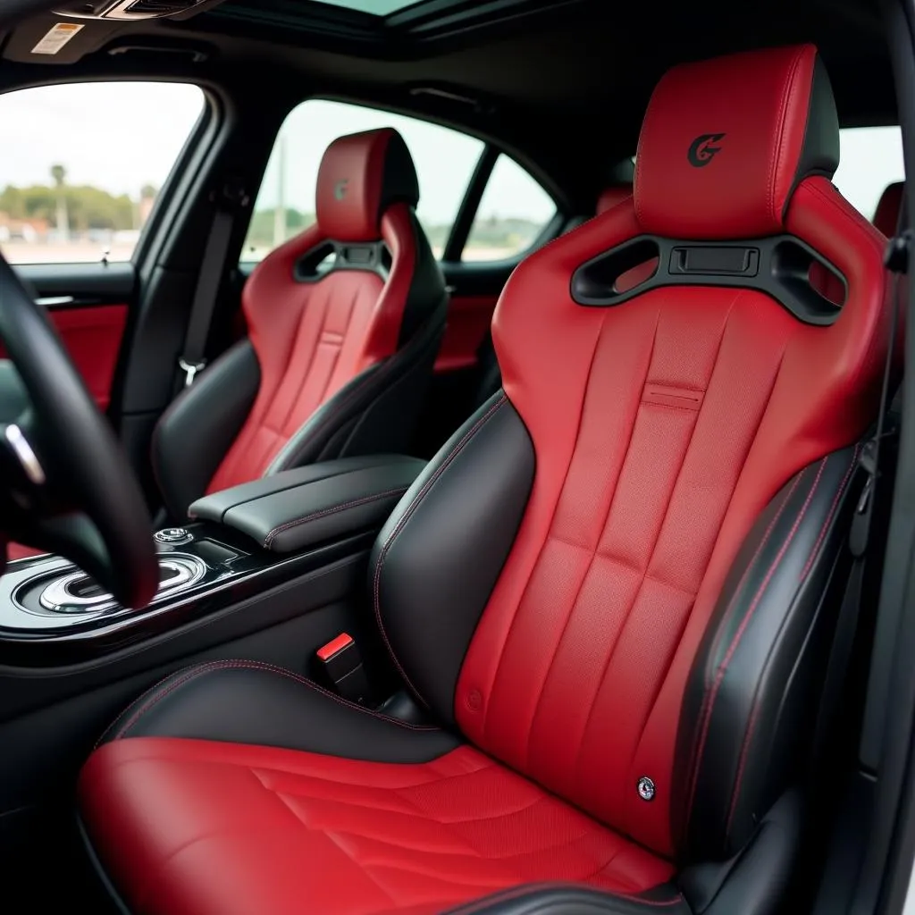 Custom Leather Interior of a BMW M5 E60 G-Power