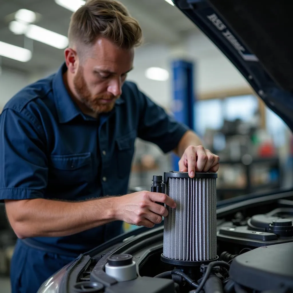 BMW Partikelfilter Reinigung in der Werkstatt