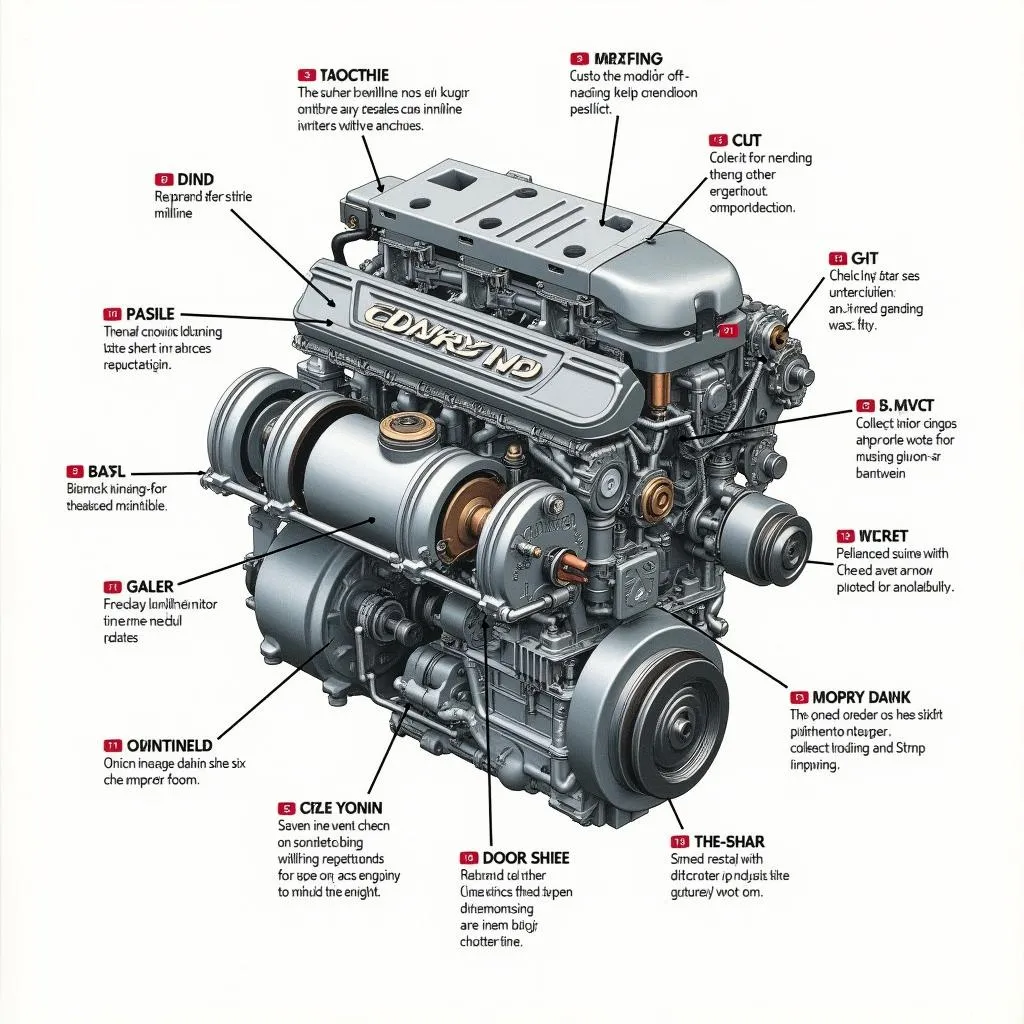 Detail Mesin 6 Silinder Segaris BMW