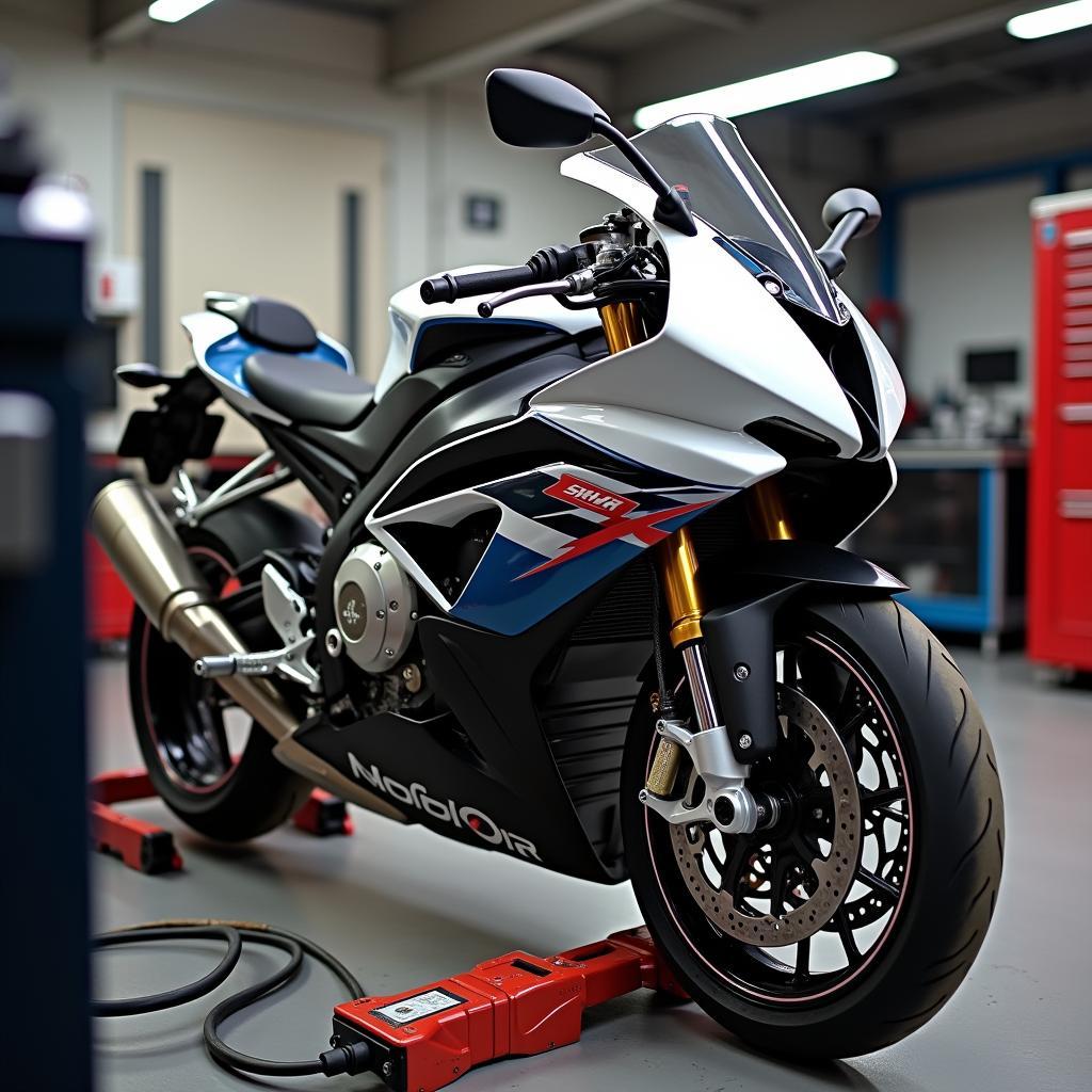 BMW S1000R M Werkstatt