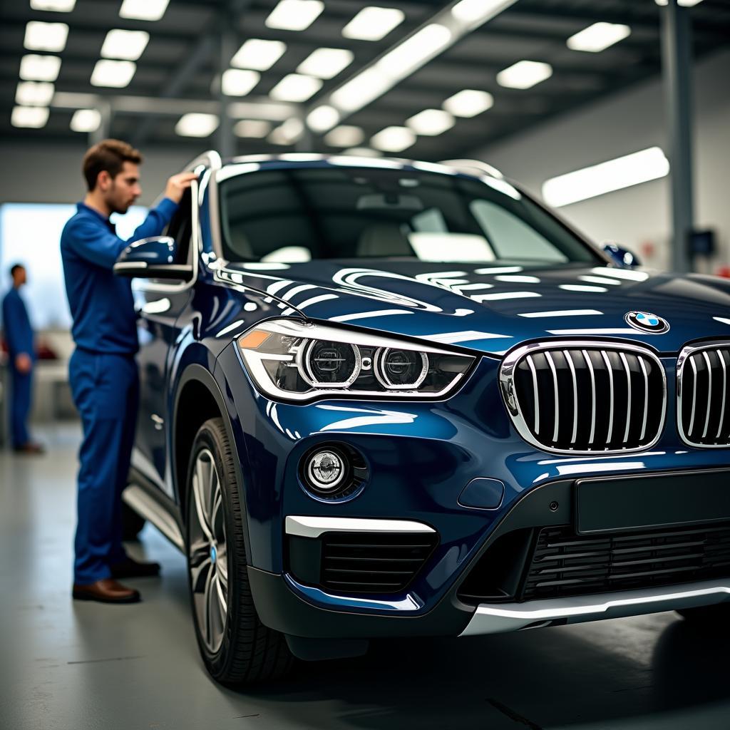 BMW X1 xDrive18d in der Werkstatt