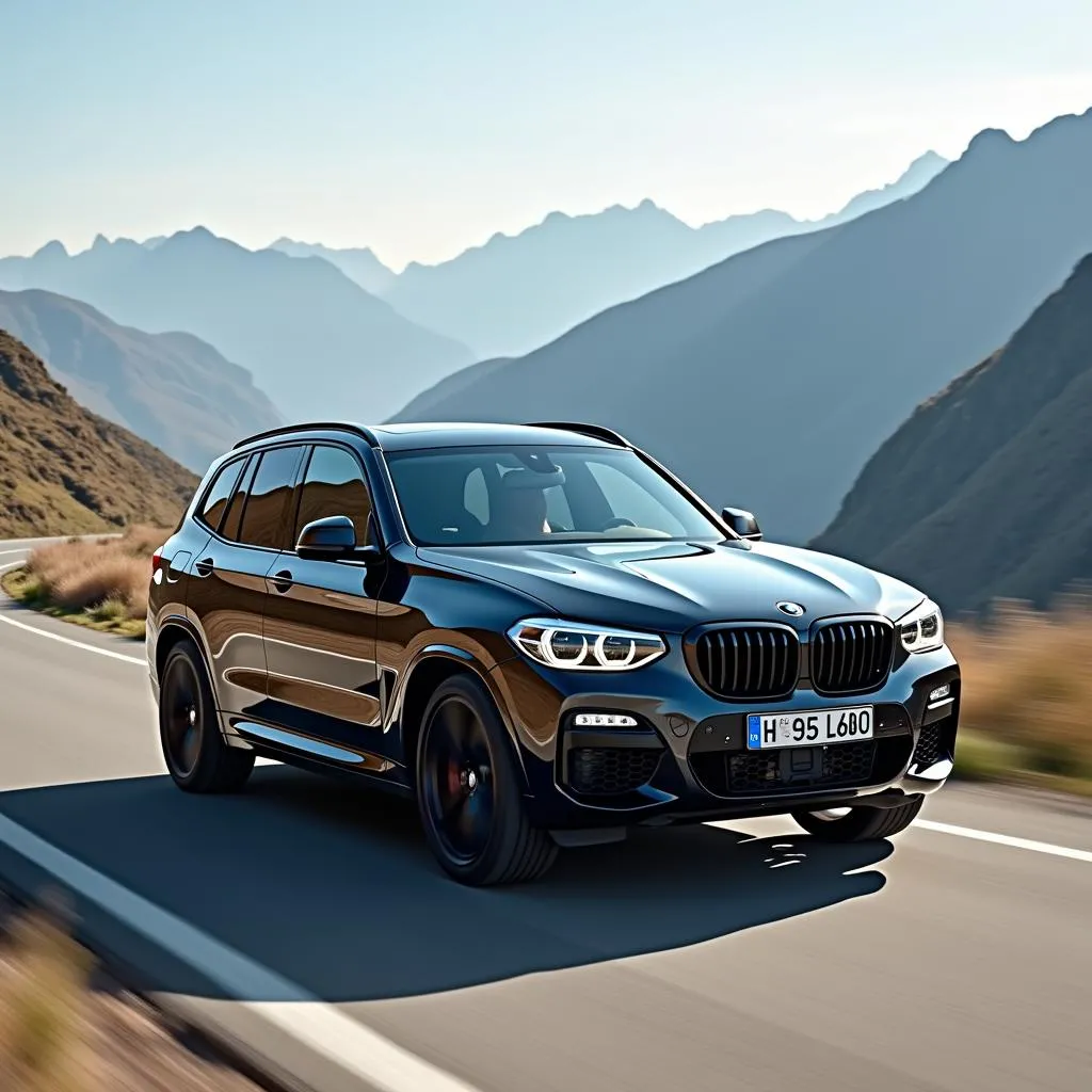 BMW X3 M Competition auf der Strasse