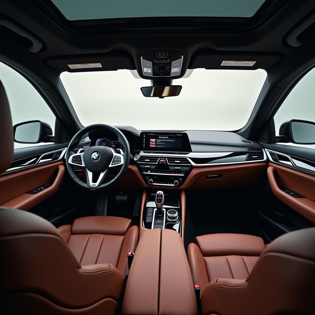 Luxe interieur van de BMW X6 2023