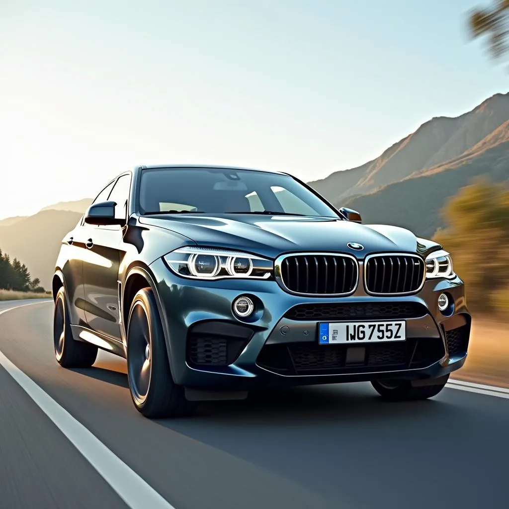 BMW X6 E71 auf der Strasse