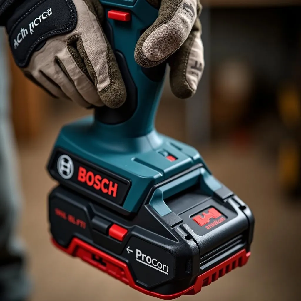 Bosch ProCore Akku 4Ah im Einsatz