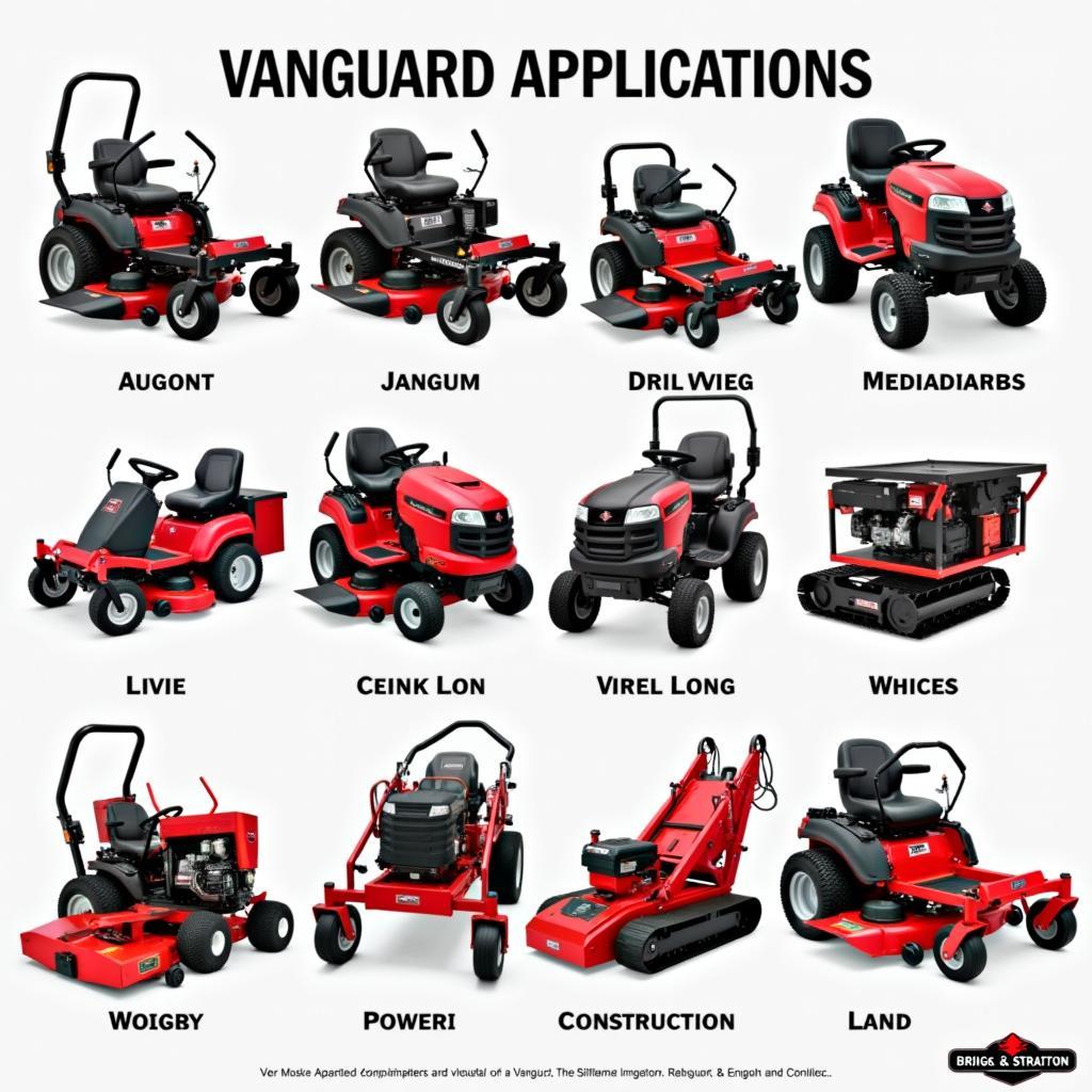 Verschiedene Anwendungen von Briggs & Stratton Vanguard Motoren