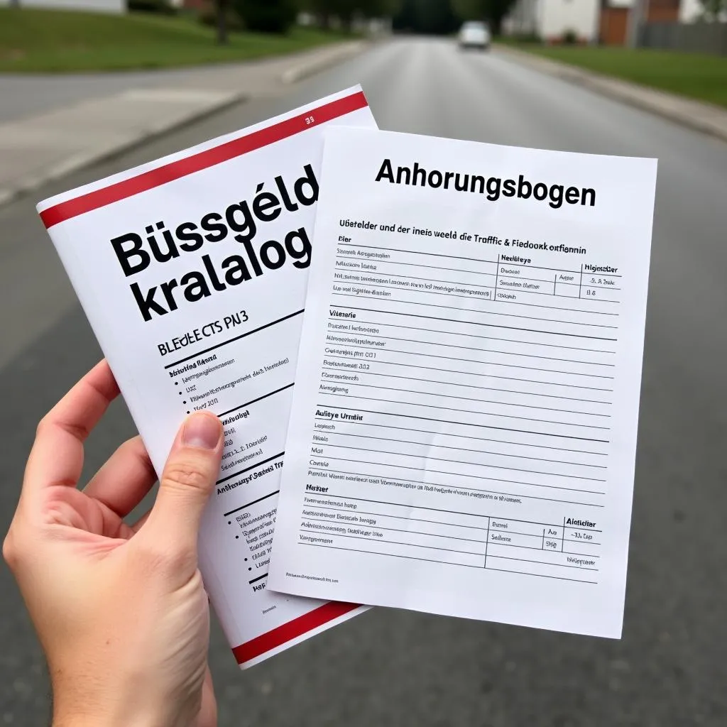 Bußgeldkatalog und Anhörung