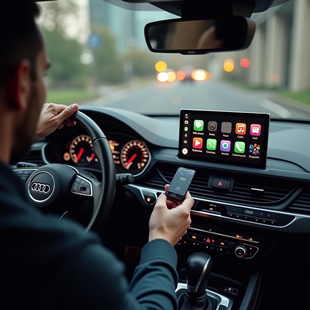 Pemasangan Apple CarPlay di Audi MMI