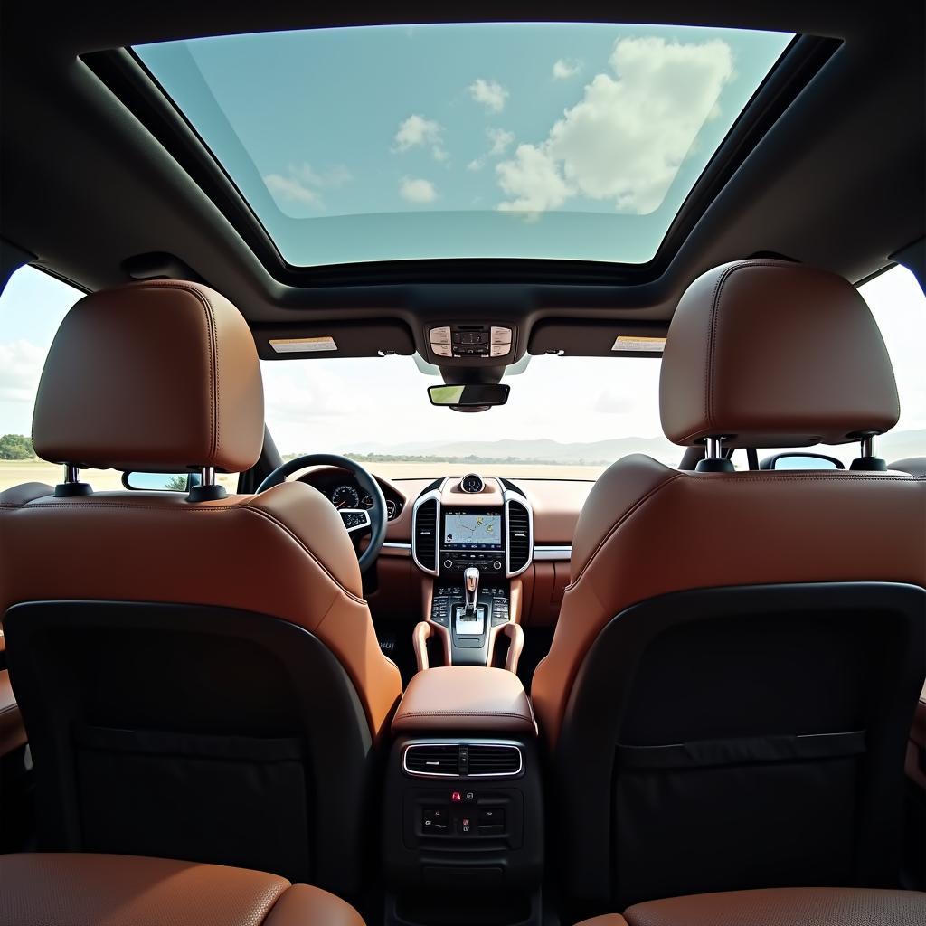 Luxuriöses Interieur des Porsche Cayenne S Coupé