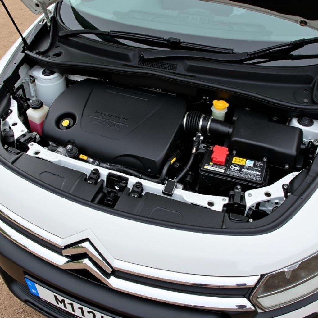 Motorraum des Citroën Berlingo Multispace