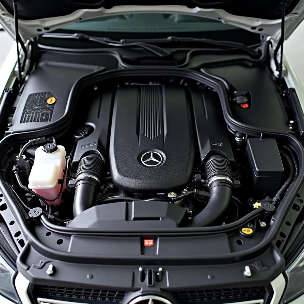 Mercedes-Benz CLA200d Motorraum