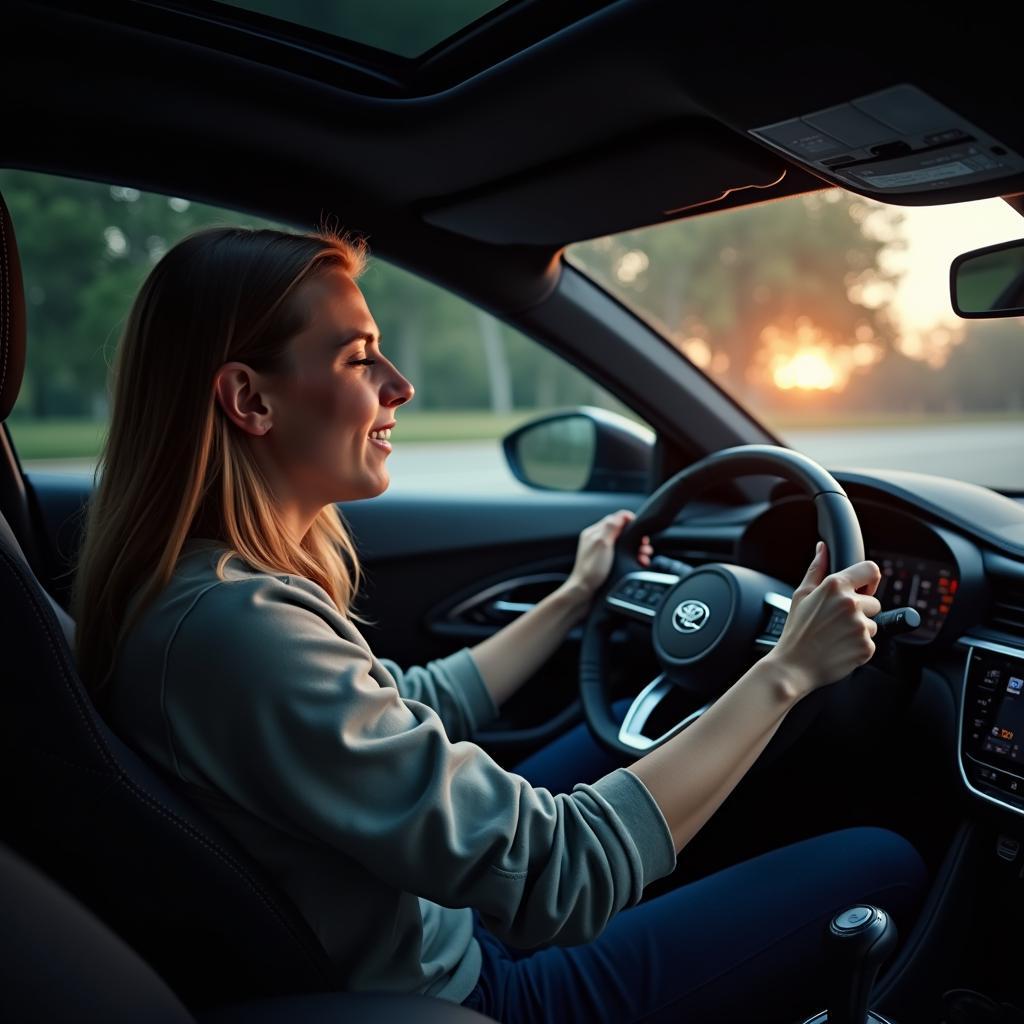 Driver experiencing the Cupra Emotion Start