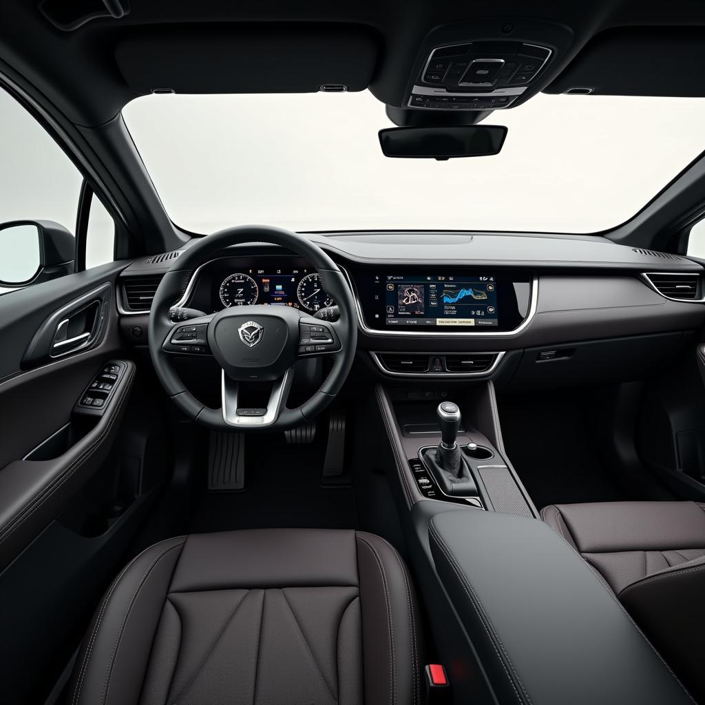 Innenraum des neuen Cupra Terramar mit Fokus auf das Infotainment-System und das digitale Cockpit