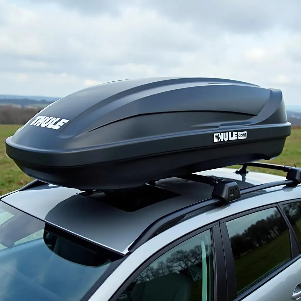 Dachbox Thule XXL auf einem Auto montiert