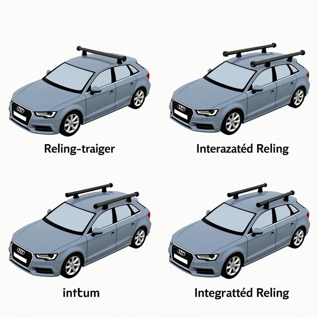 Verfügbare Dachreling-Typen für den Audi A3