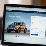 Online-Bestellung eines Dacia Duster