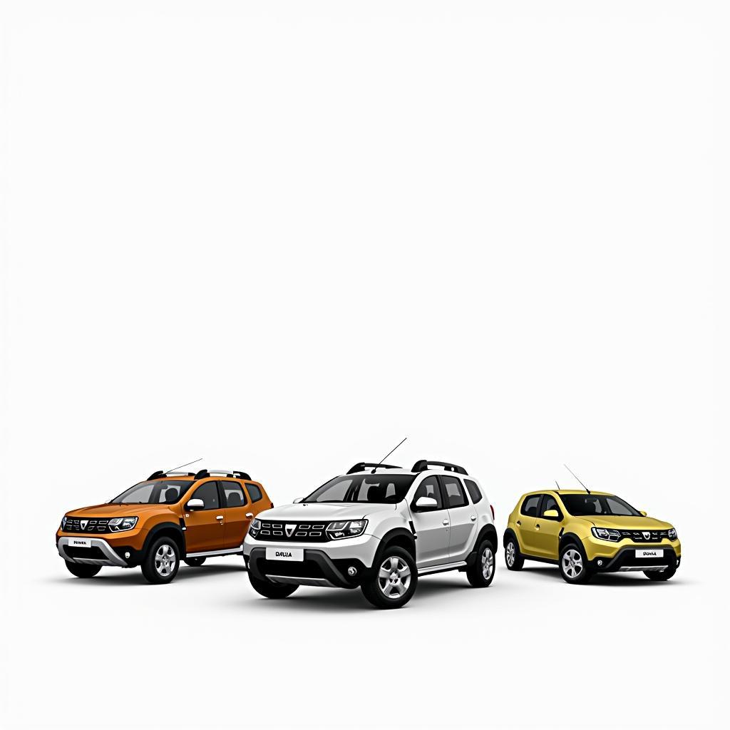 Verschiedene Dacia Leasing Modelle