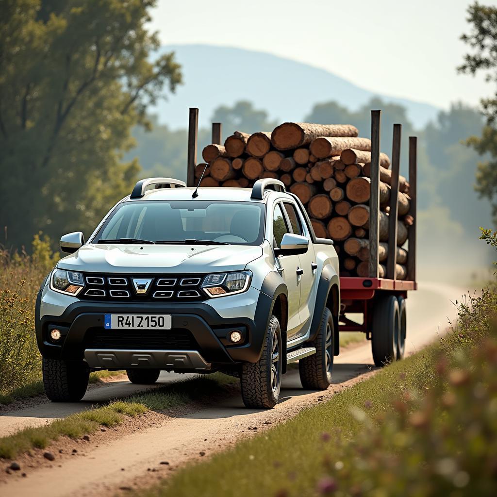 Dacia Pick-up 4x4 mit Anhänger