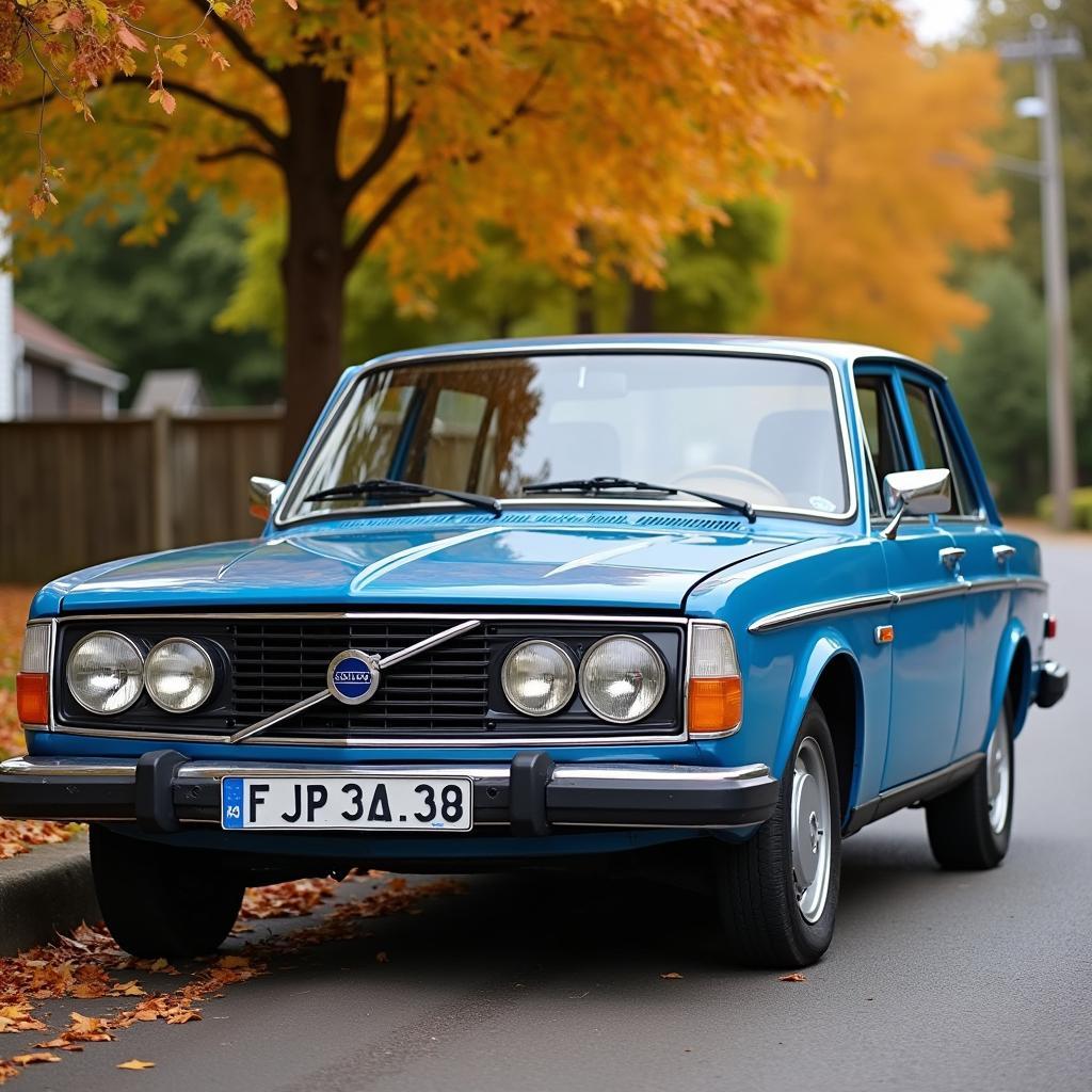 Volvo 240 in Denim Blue