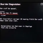 Der Fehlercode im Diagnosesystem